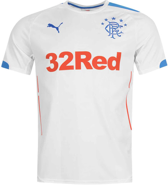 Maillot Extérieur Glasgow Rangers 2007/2008 – Umbro Taille XL Homme (Blanc, Occasion)