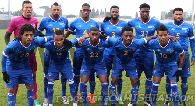 Cap-Vert 2015 les 3 maillots de foot CAN 2015