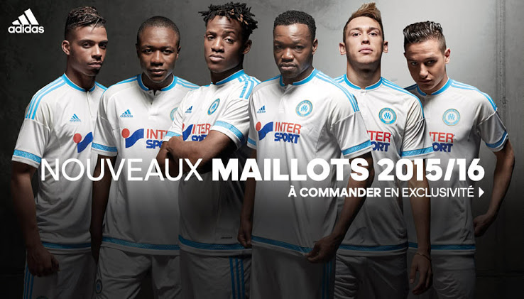 Maillot Foot Marseille Domicile N 7 Ocampos 2015 2016
