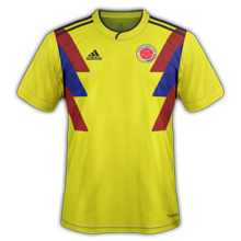 Colombie 2018 maillot domicile coupe du monde 2018