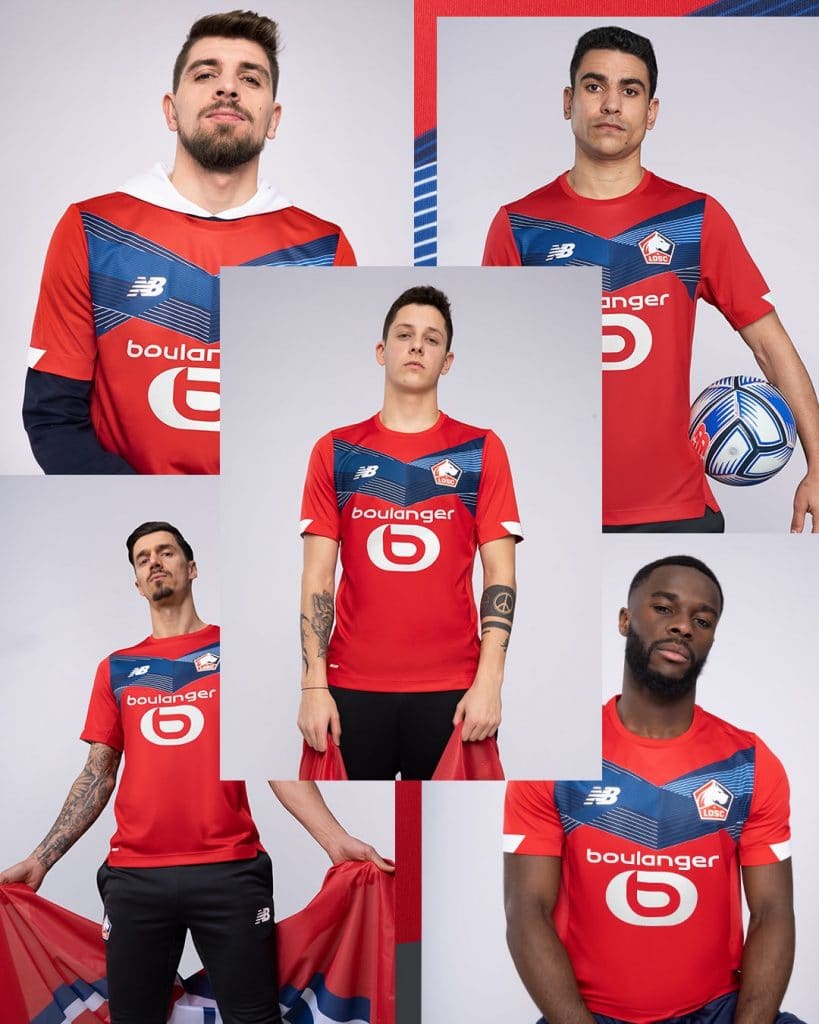LOSC les nouveaux maillots de foot de Lille 2021