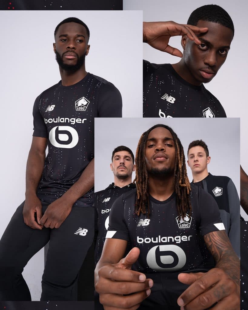 LOSC les nouveaux maillots de foot de Lille 2021