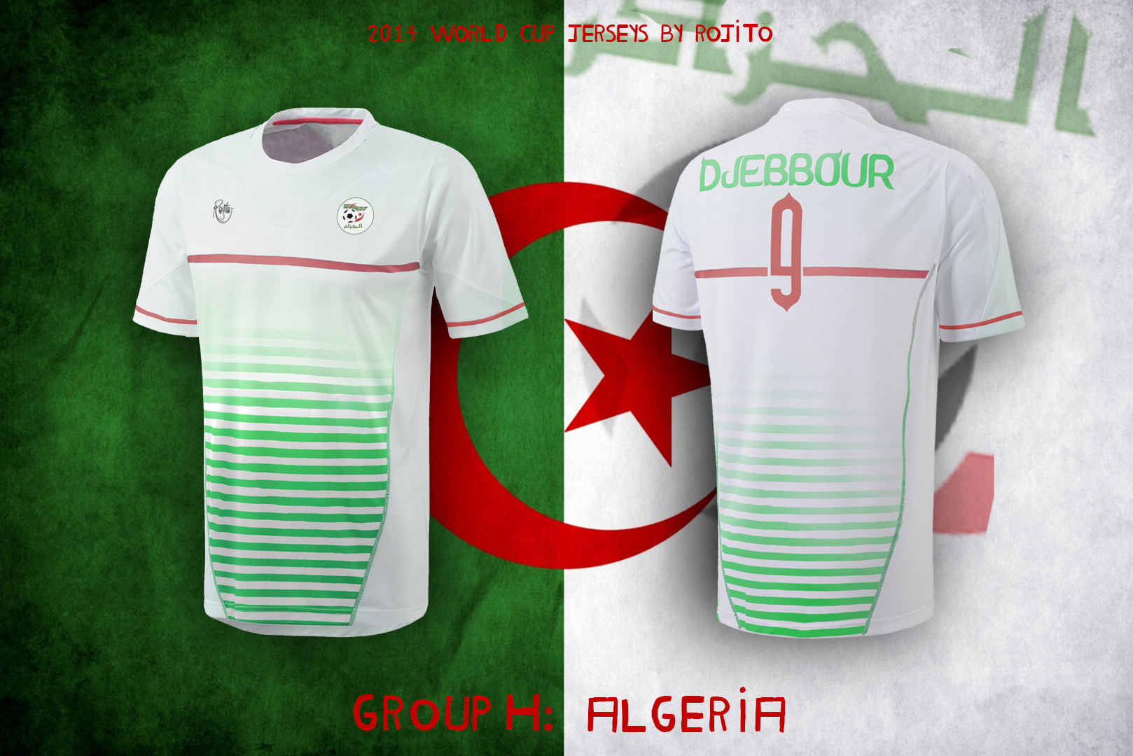 Maillot de foot custom mondial 2014 algerie