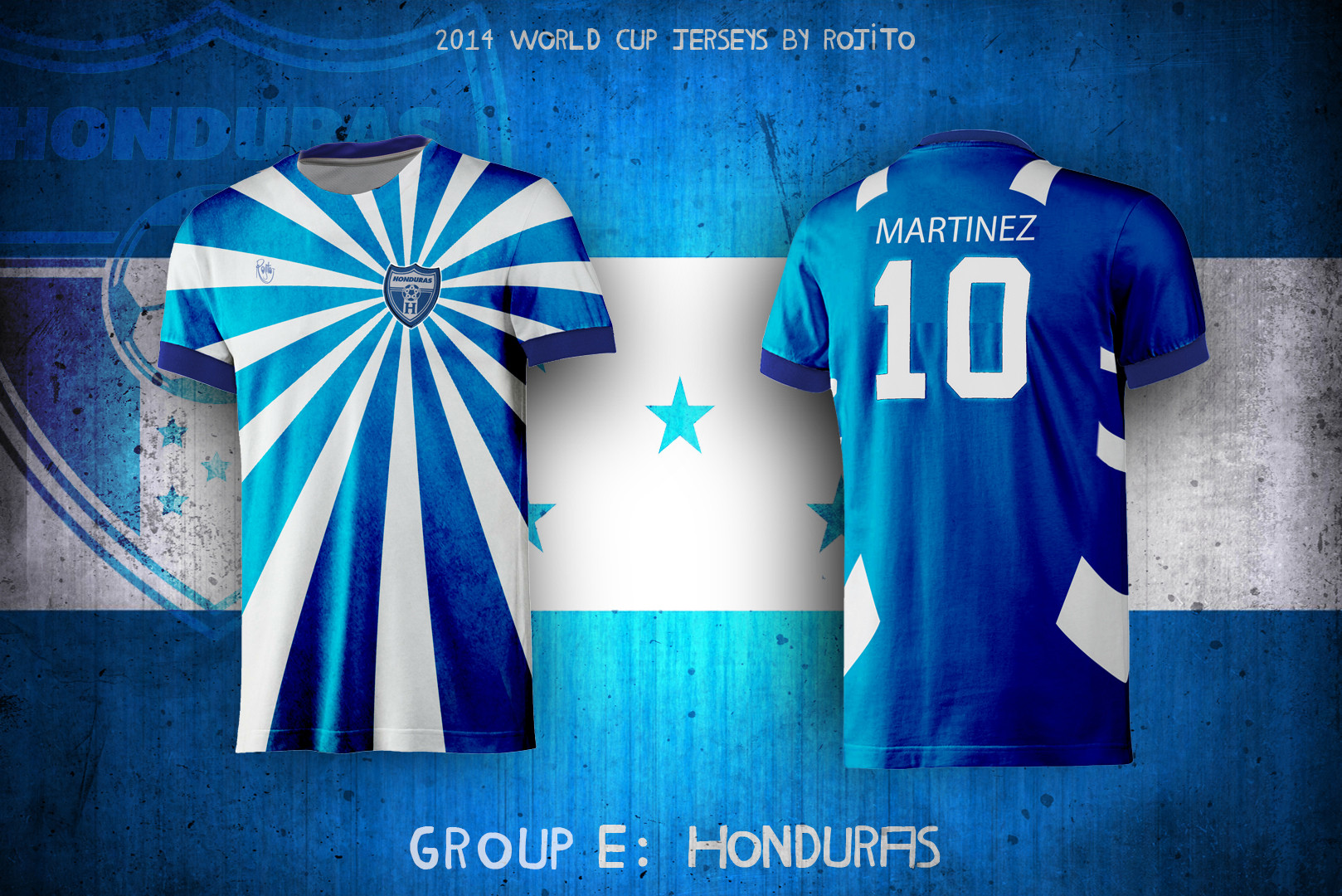 Maillot de foot custom mondial 2014 honduras