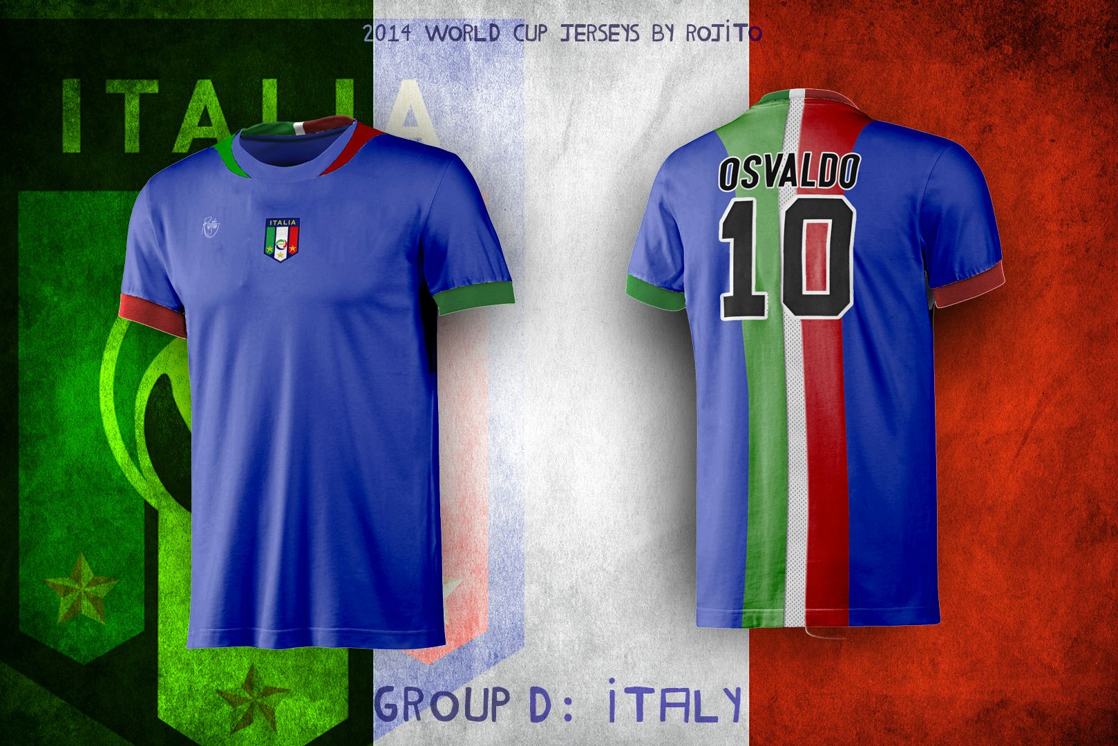 Maillot de foot custom mondial 2014 italie