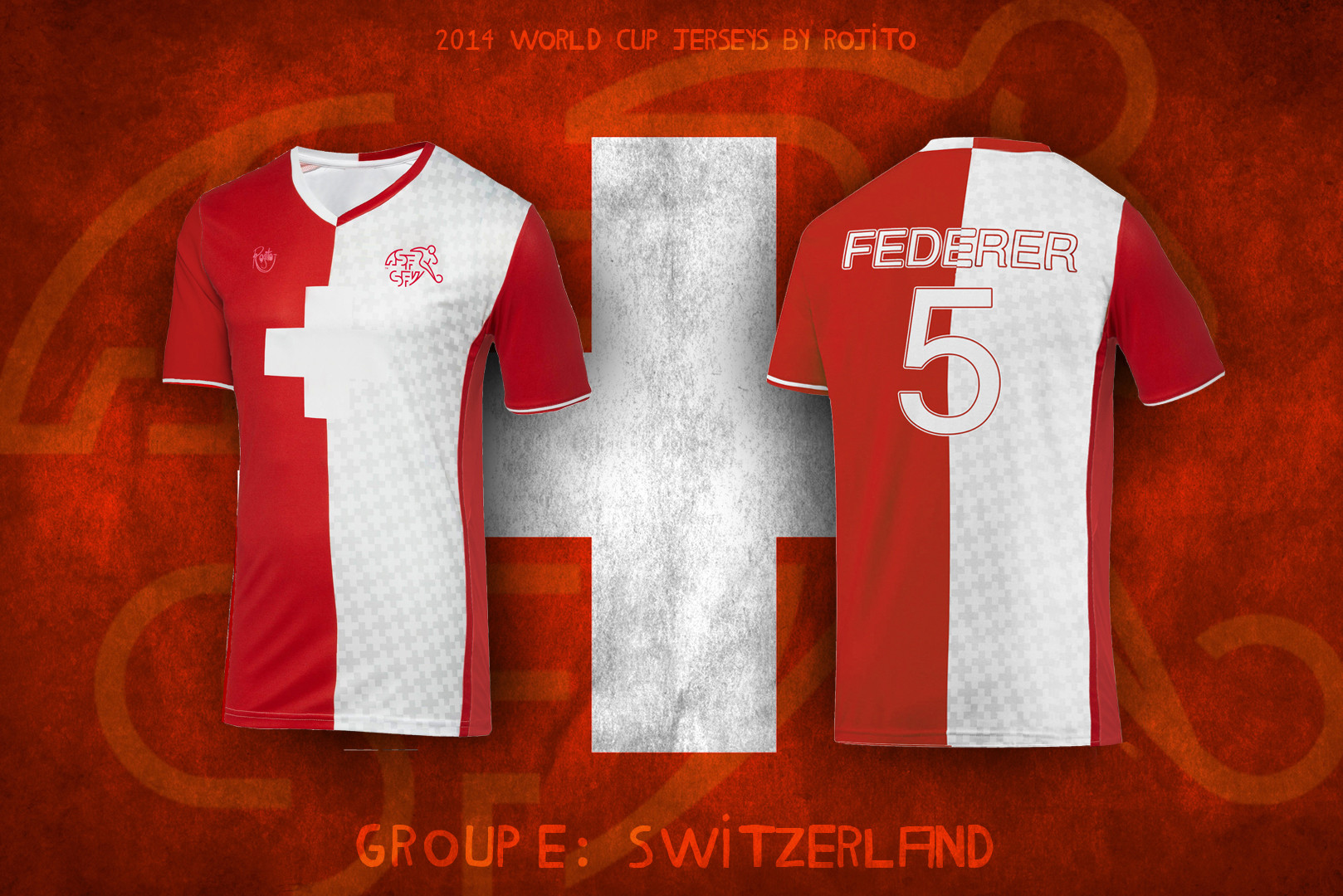 Maillot de foot custom mondial 2014 suisse
