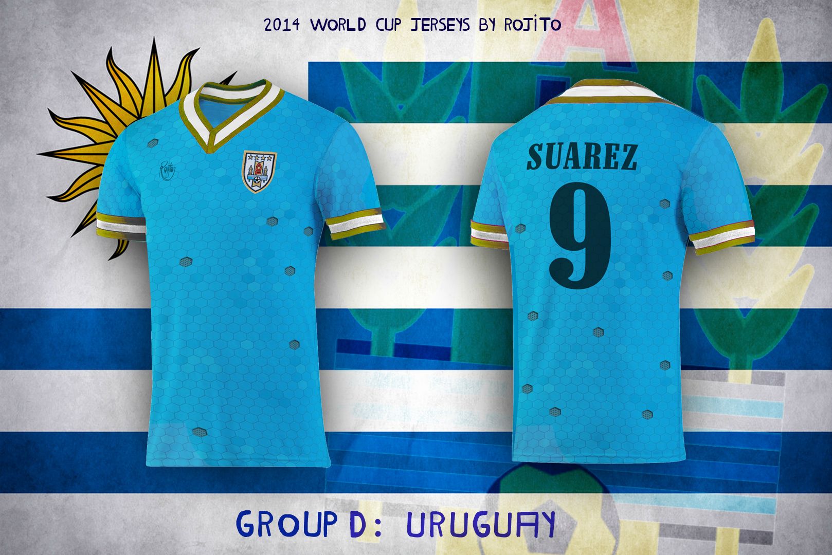 Maillot de foot custom mondial 2014 uruguay