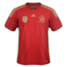 Espagne maillot domicile coupe du monde 2014
