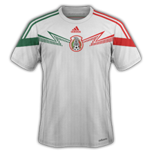 Mexique 2014 troisieme maillot third blanc coupe du monde 2014