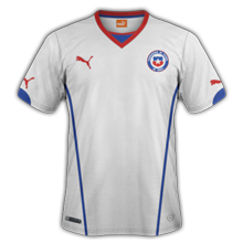 Chili 2014 maillot foot extérieur coupe du monde