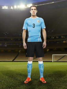 Uruguay 2014 maillot domicile officiel coupe du monde