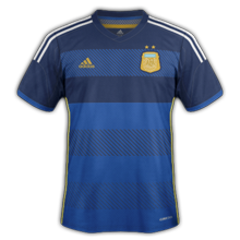 Argentine maillot foot extérieur coupe du monde 2014