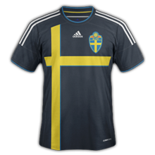 Suède maillot foot extérieur 2014