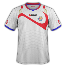 Costa Rica 2014 maillot foot extérieur coupe du monde 2014
