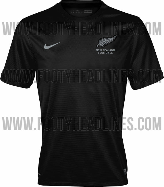 Nouvelle Zelande maillot foot extérieur 2014