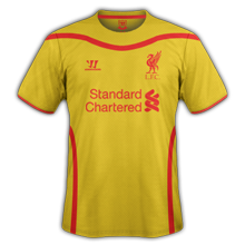 Liverpool 2015 maillot foot extérieur