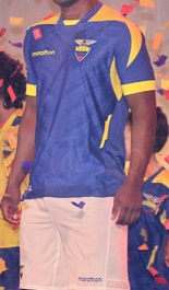maillot extérieur Equateur football coupe du monde 2014