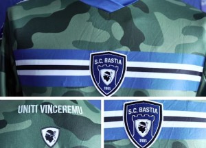 Bastia 2014 2015 troisieme maillot foot