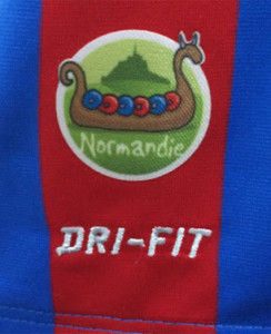 Caen 2014 2015 logo Normandie maillot domicile football