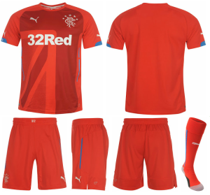Glasgow Rangers 2015 maillot third football chaussettes short