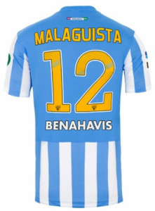 Malaga 2015 maillot foot domicile 14-15 dos