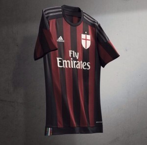 Milan AC 2016 maillot foot domicile 15-16