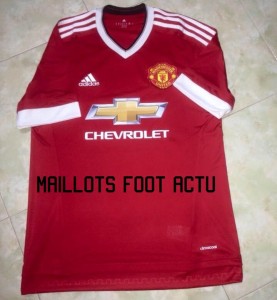 Manchester United 2016 maillot domicile 15-16 football