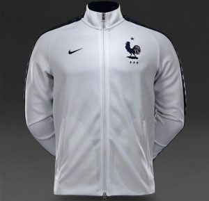 France 2015 2016 veste de survetement blanche
