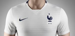 France 2015 torse maillot football blanc exterieur