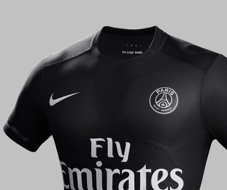 maillot psg fly emirates noir