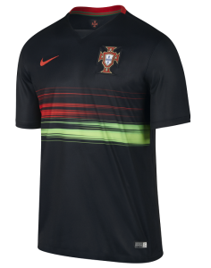 Portugal 2015 maillot exterieur football noir