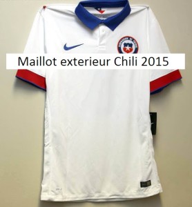 Chili 2015 2016 maillot exterieur football