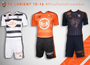 FC Lorient 2016 nouveaux maillots 2015 2016