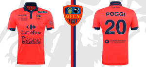 GFCA 2016 maillot domicile Gazelec Ajaccio 2015 2016