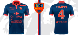 GFCA 2016 maillot exterieur Gazelec Ajaccio 2015 2016