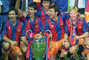 FC Barcelone 1991 1992 maillot domicile football