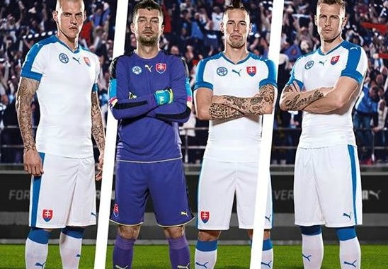 Slovaquie Euro 2016 les maillots de foot officiels