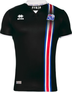 Islande Euro 2016 maillot de gardien noir