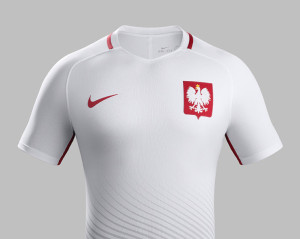 Pologne Euro 2016 maillot foot domicile Nike