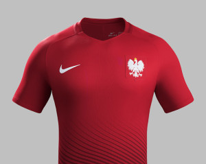 Pologne Euro 2016 maillot foot exterieur Nike