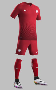 Pologne Euro 2016 maillot football exterieur officiel