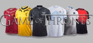 les maillots de football Games of Thrones