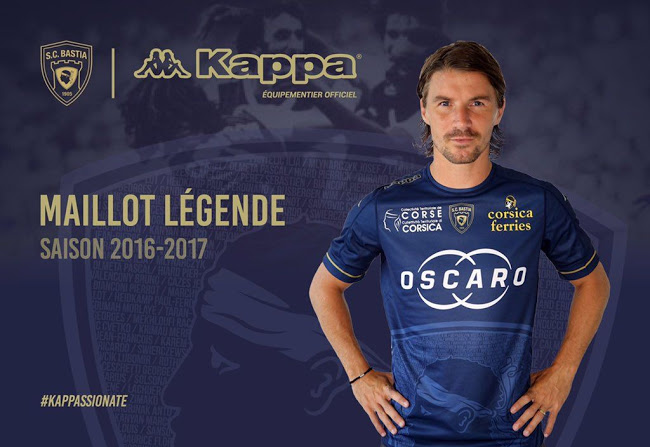 SC Bastia 2017 maillot third officiel maillot légende