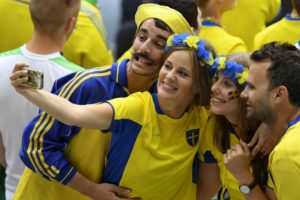 deux supportrice suédoises Euro 2016
