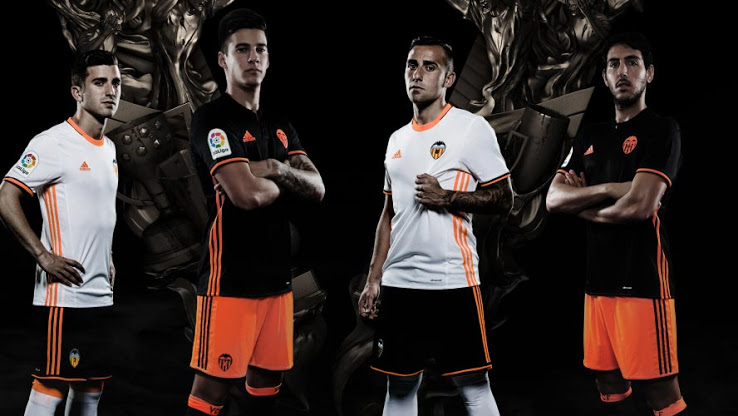 FC Valencia 2017 nouveaux maillots en Liga