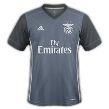 Benfica 2017 2018 maillot extérieur gris