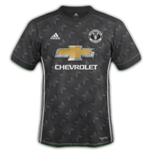 Manchester United 2018 maillot extérieur noir