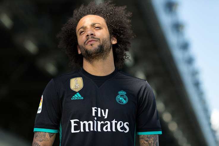 Real Madrid 2018 maillot de football exterieur Marcelo