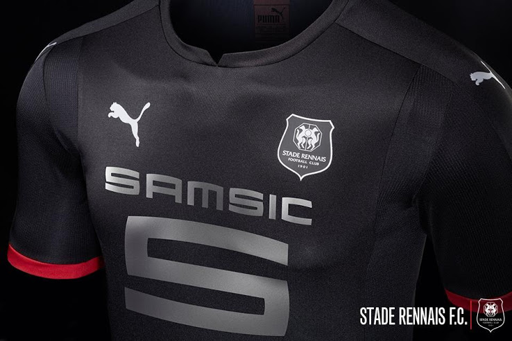 Rennes 2018 maillot exterieur noir Puma