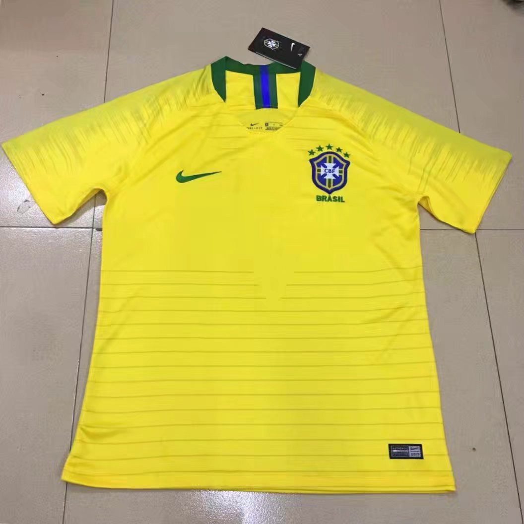 Brésil 2018 maillot foot domicile football coupe du monde 2018